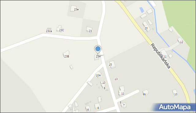 Świny, Świny, 23A, mapa Świny