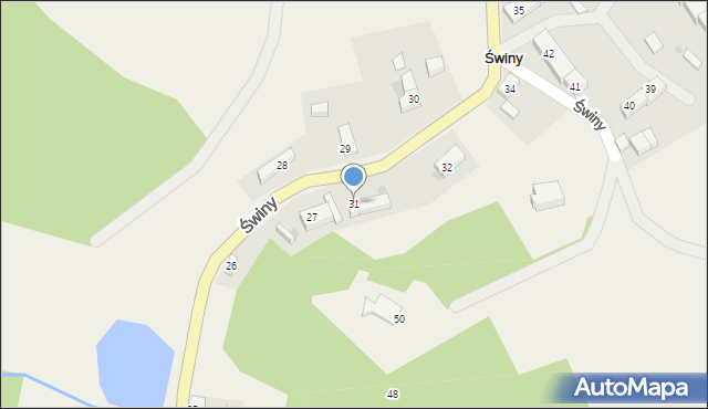 Świny, Świny, 31, mapa Świny