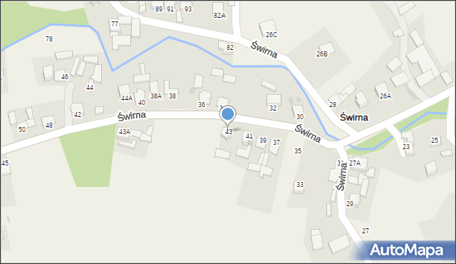 Świrna, Świrna, 43, mapa Świrna