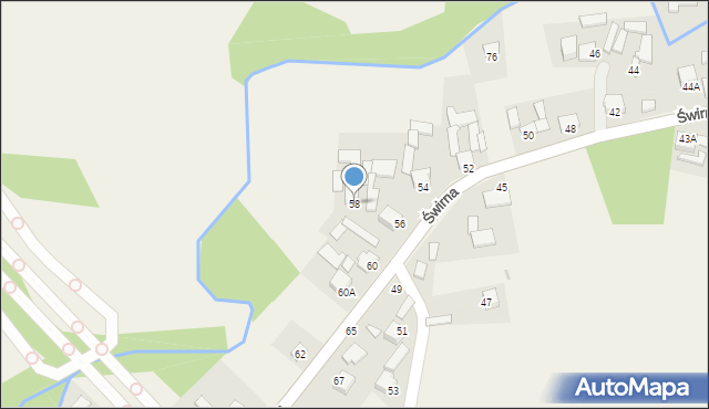 Świrna, Świrna, 58, mapa Świrna