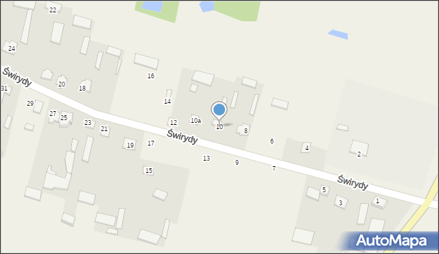 Świrydy, Świrydy, 10, mapa Świrydy