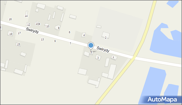 Świrydy, Świrydy, 5, mapa Świrydy