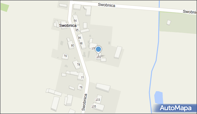 Swobnica, Swobnica, 101, mapa Swobnica