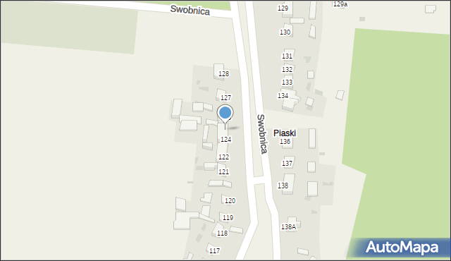 Swobnica, Swobnica, 125, mapa Swobnica