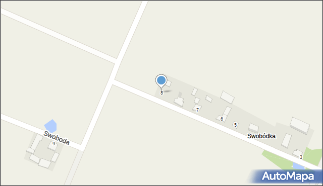 Swoboda, Swoboda, 8, mapa Swoboda
