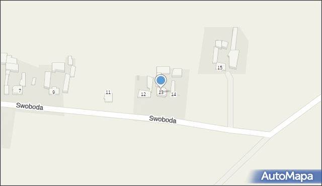 Swoboda, Swoboda, 13, mapa Swoboda