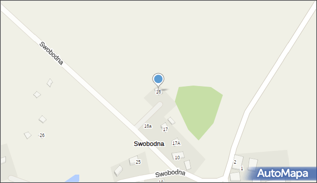 Swobodna, Swobodna, 16, mapa Swobodna