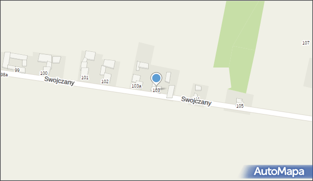 Swojczany, Swojczany, 103, mapa Swojczany