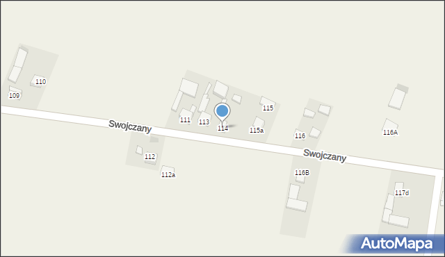 Swojczany, Swojczany, 114, mapa Swojczany