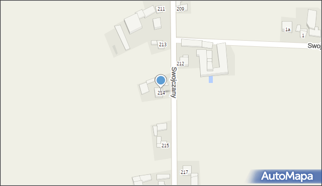 Swojczany, Swojczany, 214, mapa Swojczany