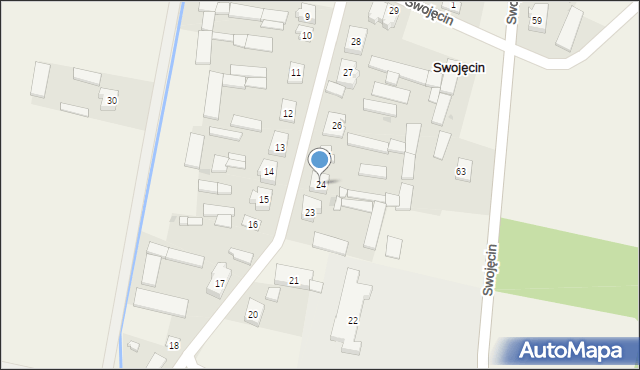 Swojęcin, Swojęcin, 24, mapa Swojęcin