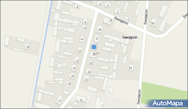Swojęcin, Swojęcin, 26, mapa Swojęcin