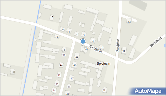 Swojęcin, Swojęcin, 29a, mapa Swojęcin