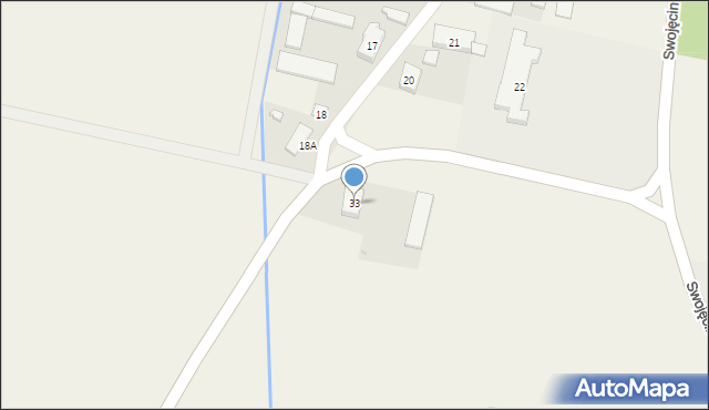 Swojęcin, Swojęcin, 33, mapa Swojęcin