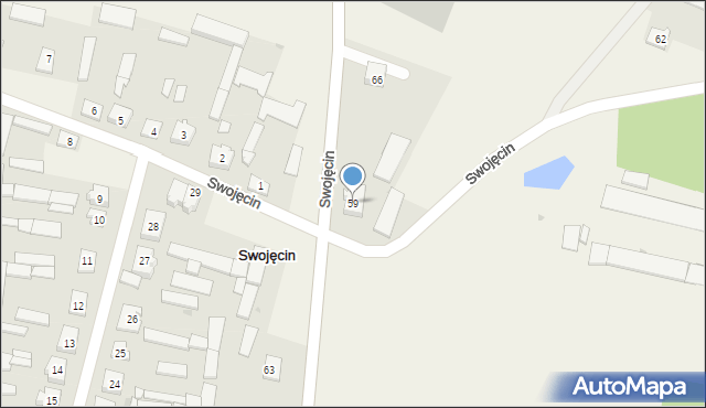 Swojęcin, Swojęcin, 59, mapa Swojęcin