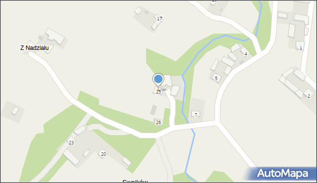 Swojków, Swojków, 25, mapa Swojków