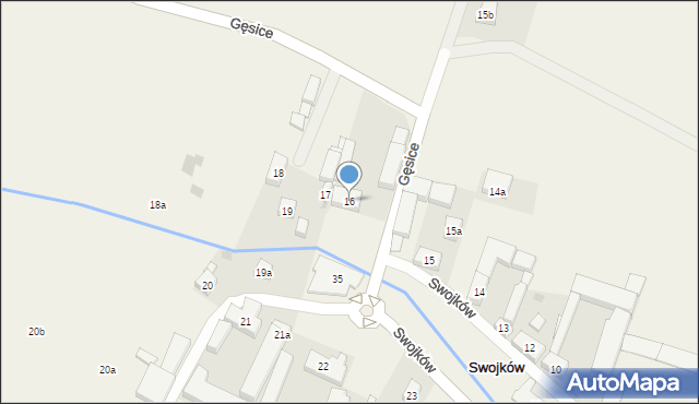 Swojków, Swojków, 16, mapa Swojków