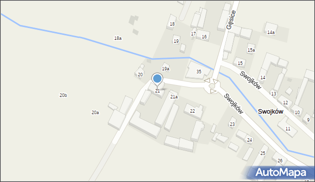 Swojków, Swojków, 21, mapa Swojków