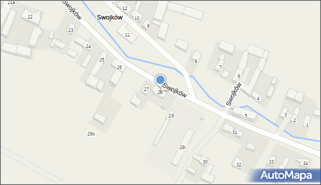 Swojków, Swojków, 28, mapa Swojków