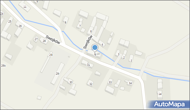 Swojków, Swojków, 5, mapa Swojków