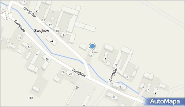 Swojków, Swojków, 8a, mapa Swojków