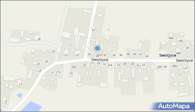 Sworzyce, Sworzyce, 28, mapa Sworzyce