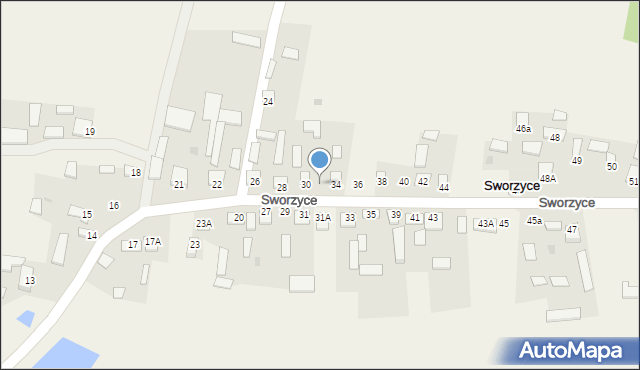 Sworzyce, Sworzyce, 32, mapa Sworzyce