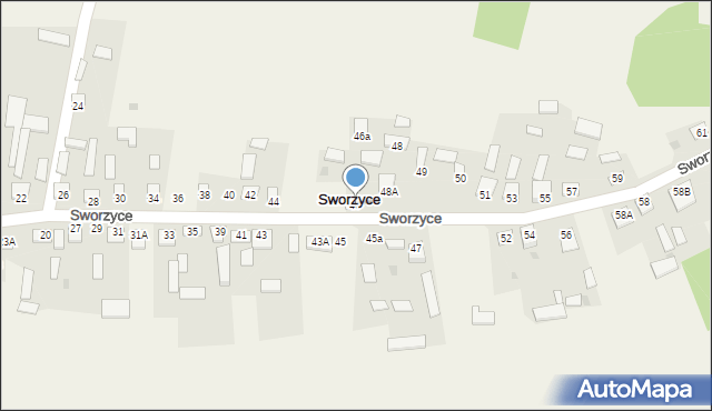 Sworzyce, Sworzyce, 46, mapa Sworzyce