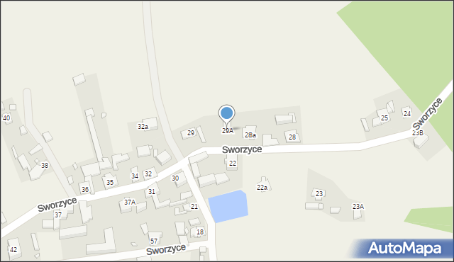 Sworzyce, Sworzyce, 29A, mapa Sworzyce