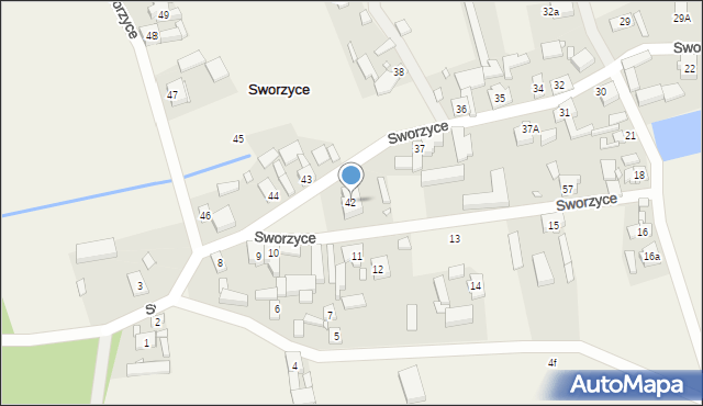 Sworzyce, Sworzyce, 42, mapa Sworzyce