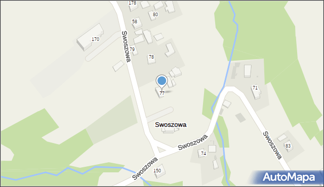 Swoszowa, Swoszowa, 77, mapa Swoszowa