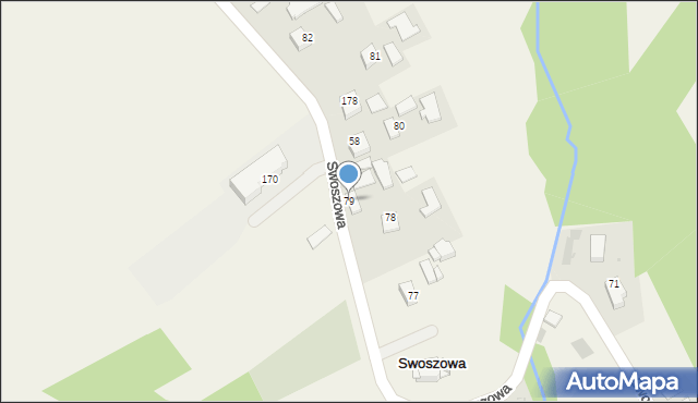 Swoszowa, Swoszowa, 79, mapa Swoszowa