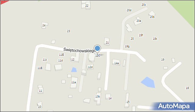 Szczecin, Świętochowskiego Aleksandra, 12C, mapa Szczecina