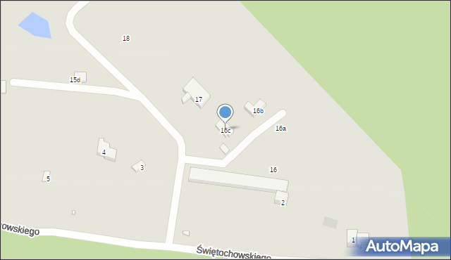 Szczecin, Świętochowskiego Aleksandra, 16c, mapa Szczecina