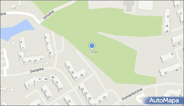 Szczecin, Swojska, 27, mapa Szczecina