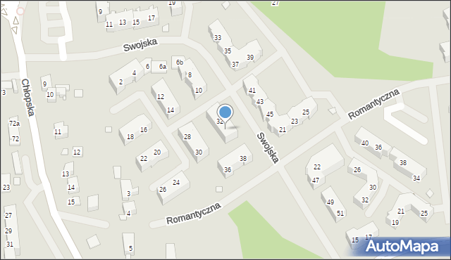 Szczecin, Swojska, 34, mapa Szczecina