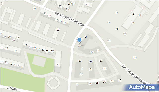 Szczecin, św. Kazimierza Królewicza, 2n, mapa Szczecina