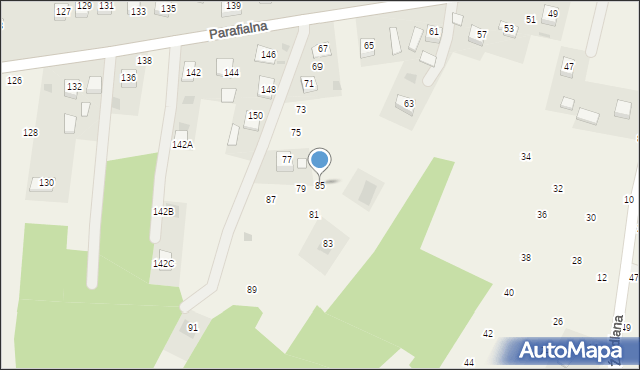 Szczepanów, św. Stanisława, 85, mapa Szczepanów