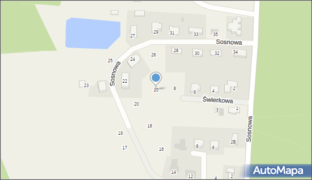 Szczepanów, Świerkowa, 10, mapa Szczepanów