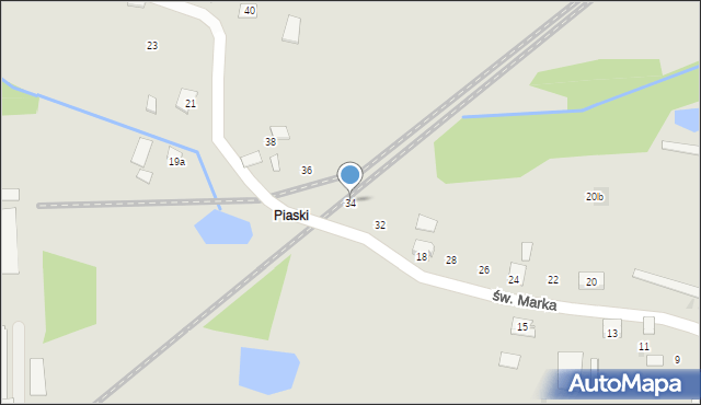 Szczucin, św. Marka, 34, mapa Szczucin