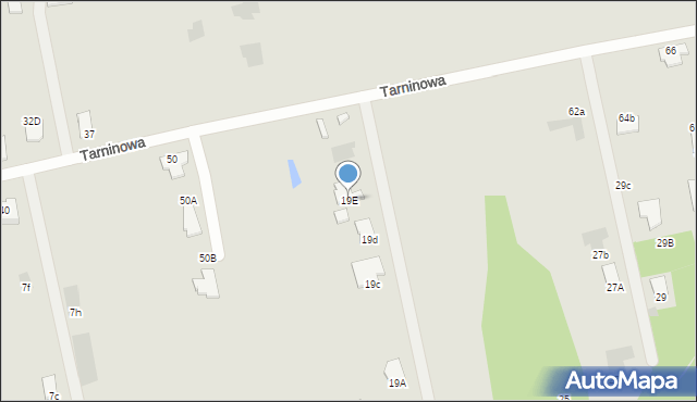 Tarnobrzeg, św. Onufrego, 19E, mapa Tarnobrzegu