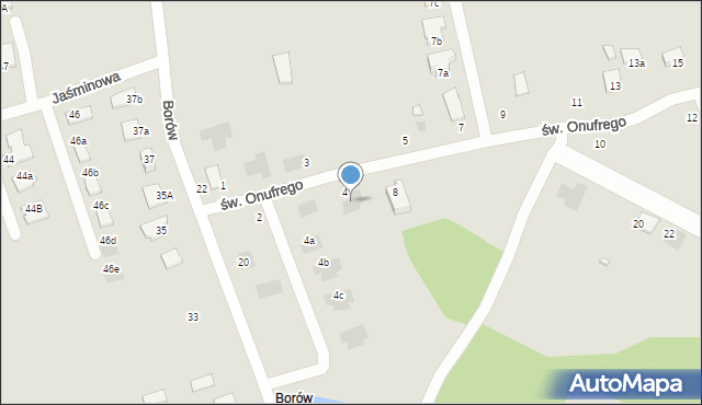 Tarnobrzeg, św. Onufrego, 6, mapa Tarnobrzegu