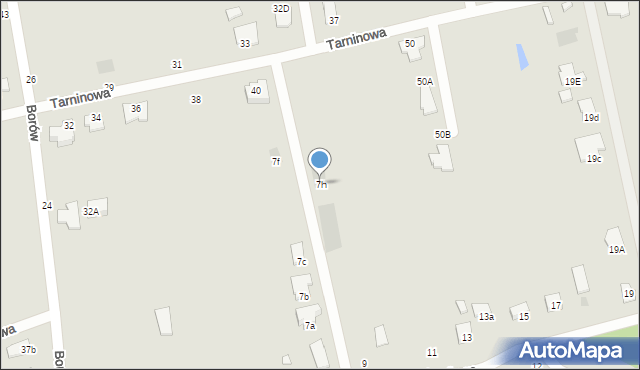 Tarnobrzeg, św. Onufrego, 7h, mapa Tarnobrzegu