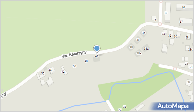 Tarnów, św. Katarzyny, 46, mapa Tarnów