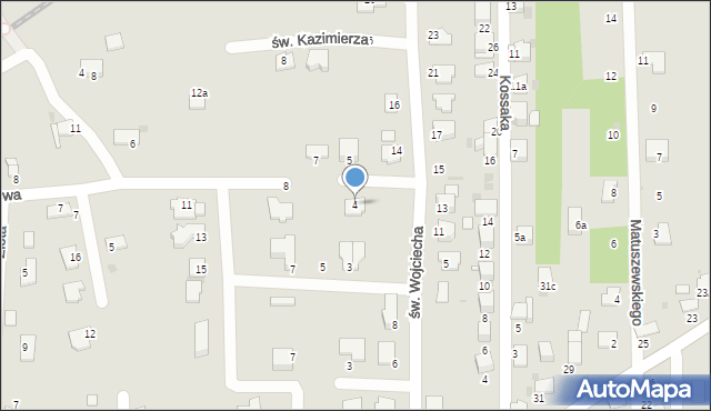 Tarnów, św. Kingi, 4, mapa Tarnów