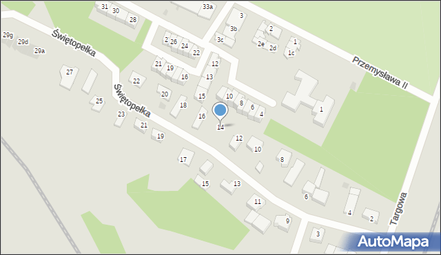 Tczew, Świętopełka, 14, mapa Tczew