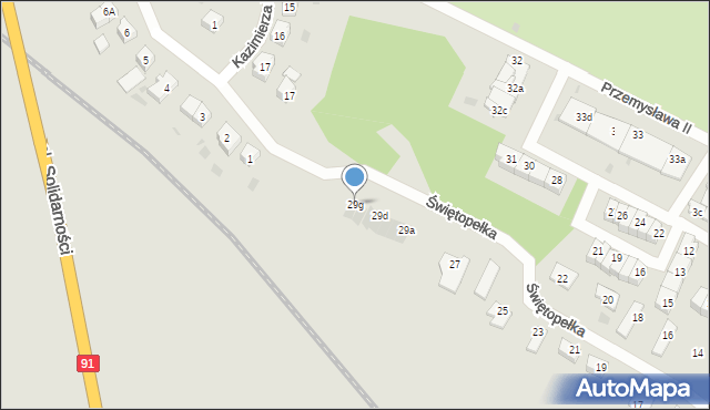 Tczew, Świętopełka, 29g, mapa Tczew