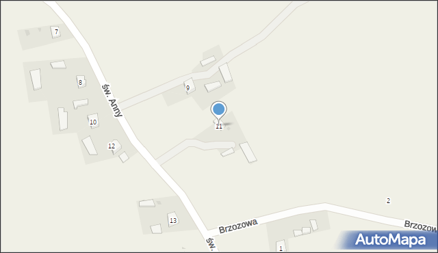 Telatyn, św. Anny, 11, mapa Telatyn