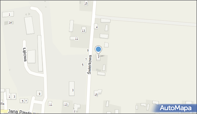 Telatyn, Świerkowa, 2, mapa Telatyn