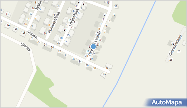 Tokary, św. Teresy z Lisieux, 17, mapa Tokary